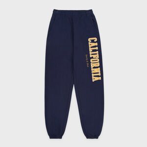 NWT ✨ Sporty & Rich California Sweatpant - Navy/Gold Medium